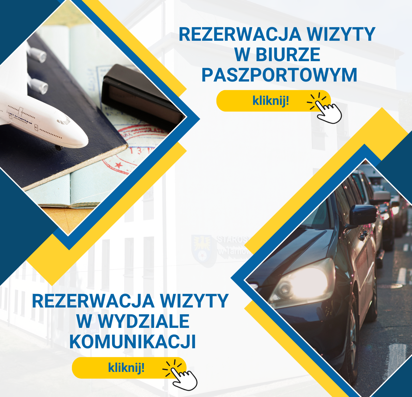 Ankieta badania zadowolenia klientów z usług świadczonych przez Starostwo Powiatowe w Tarnowskich Górach-3 Baner kierujący do strony Jak załatwić sprawę w urzędzie